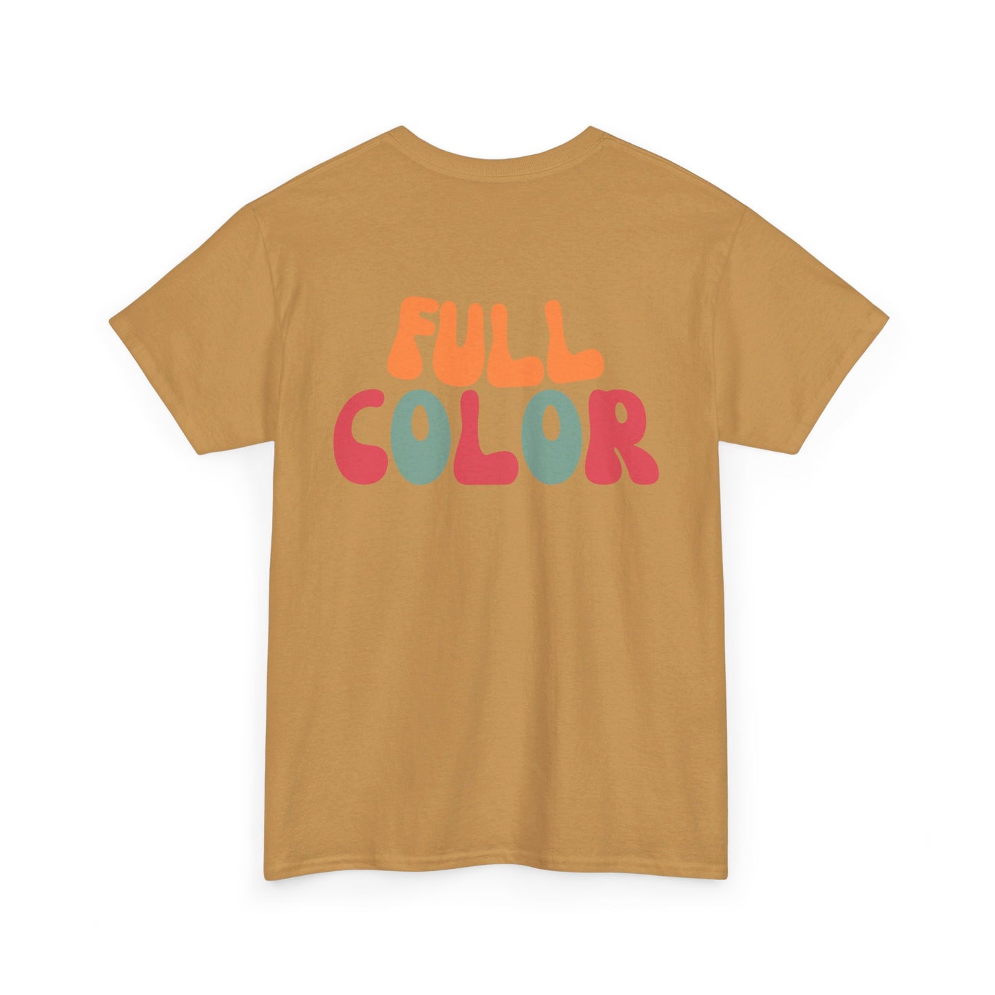 Custom Printed T-Shirt - Upload a Photo or Design and We'll Print and Ship - Many Colors Available - Unisex Heavy Cotton Tee