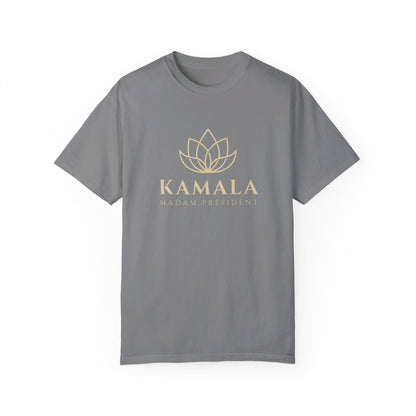 Kamala Madam President w/ Large Fan Design  - Unisex Garment-Dyed T-shirt