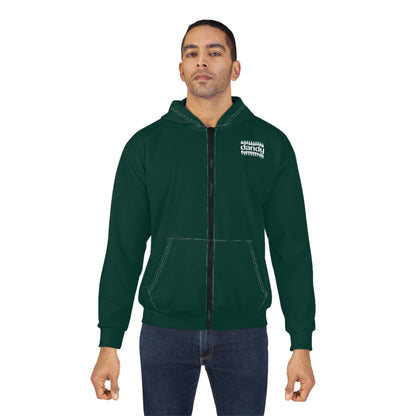 Dandy "We Make Teeth" High Quality Unisex Zip Hoodie (AOP)