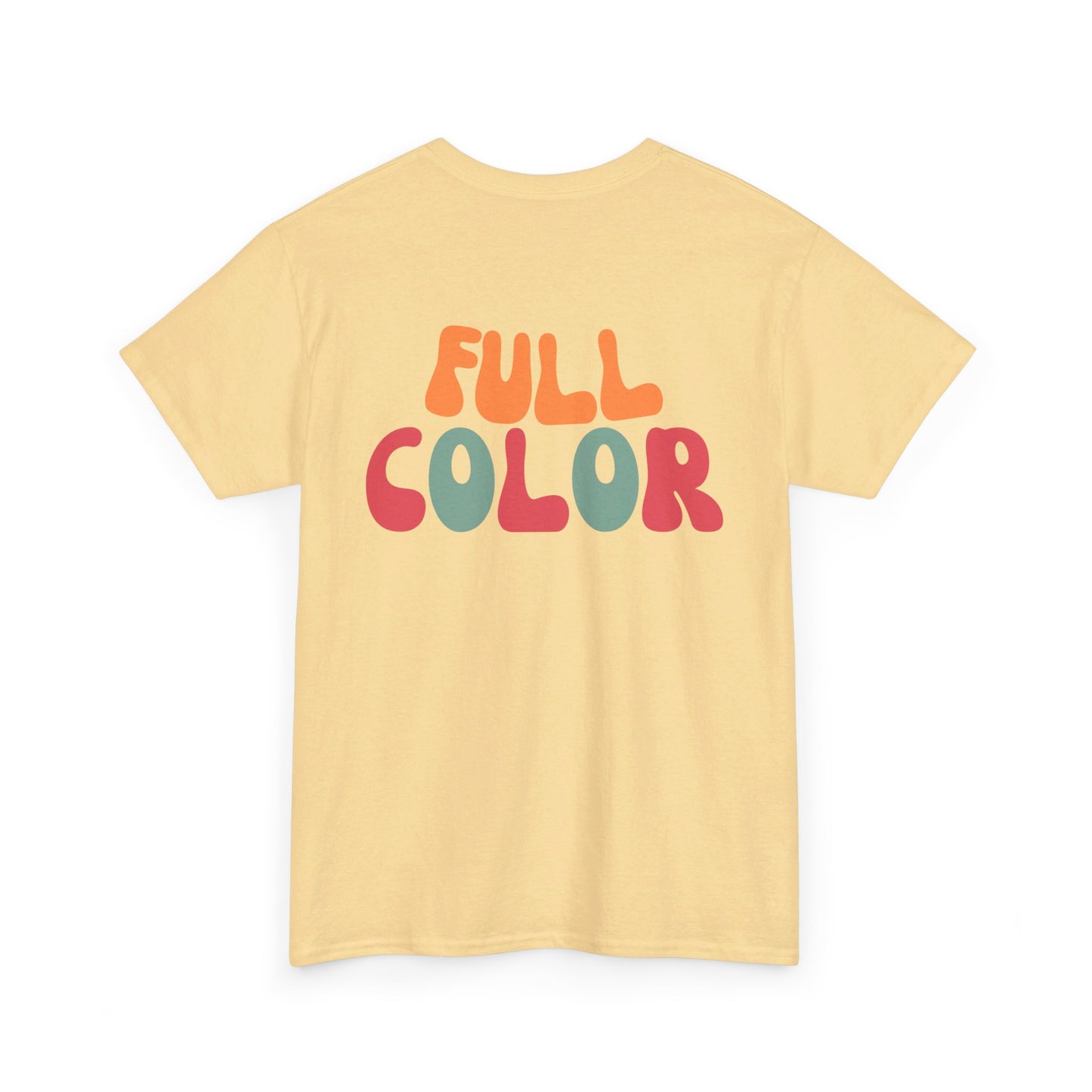 Custom Printed T-Shirt - Upload a Photo or Design and We'll Print and Ship - Many Colors Available - Unisex Heavy Cotton Tee