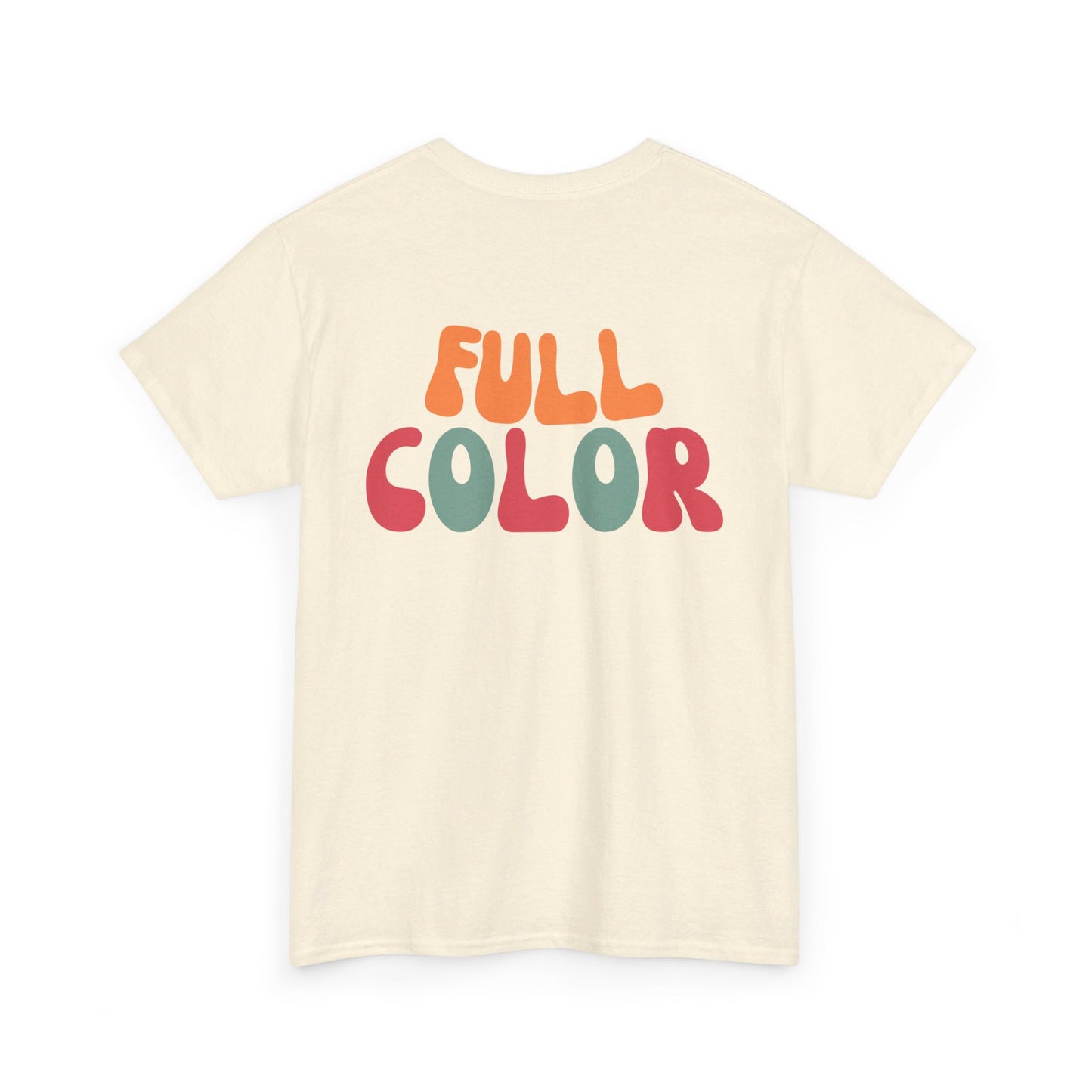 Custom Printed T-Shirt - Upload a Photo or Design and We'll Print and Ship - Many Colors Available - Unisex Heavy Cotton Tee