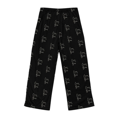 Cannon Beach w/ Heart - Black - High Quality Ultra Soft & Comfy Pajama Pants - Made in USA