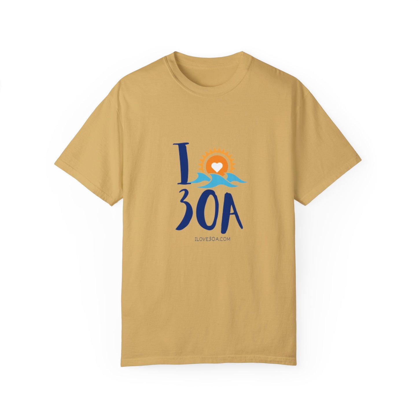 I Love 30A T-Shirt - Unisex Garment-Dyed T-shirt