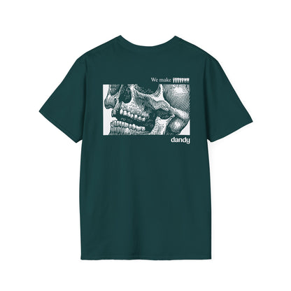 Dandy "We Make Teeth" Skull Graphic T-Shirt – 100% Cotton Green or Black