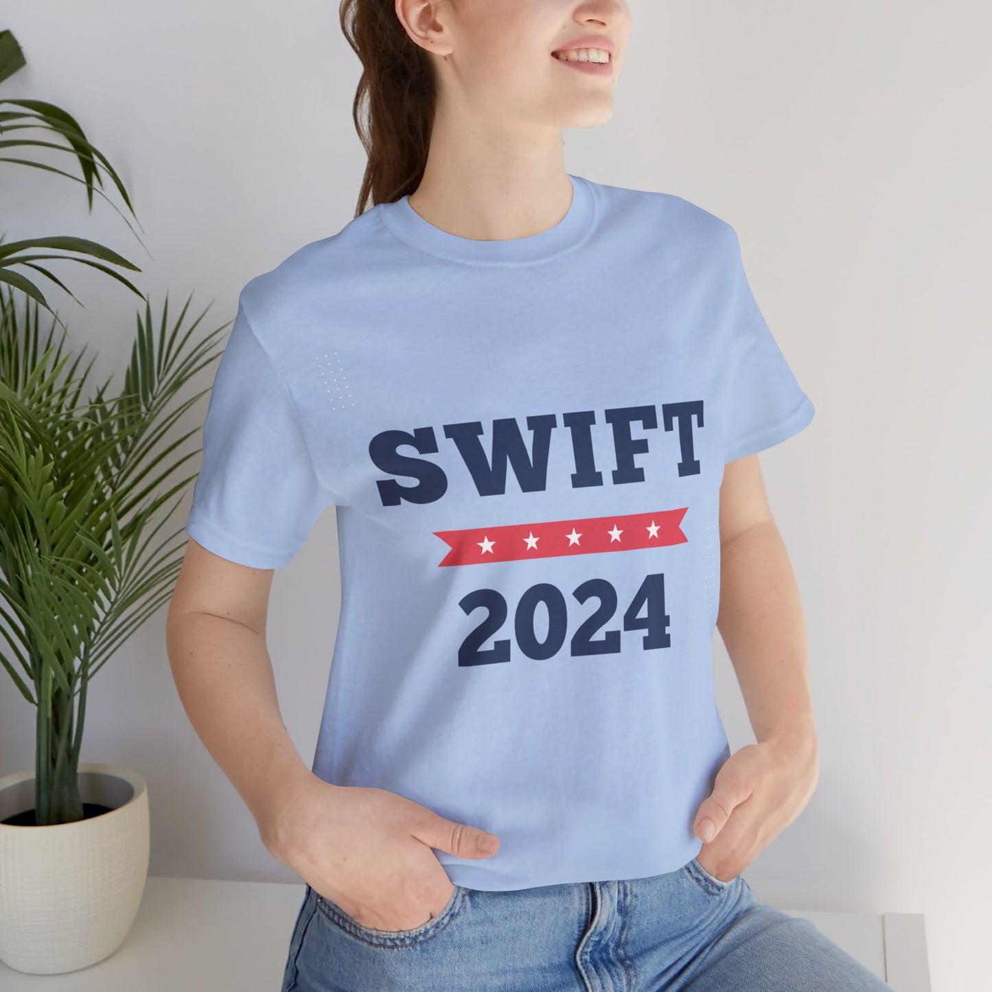 Austin Vibes™ Vote for Taylor Swift for President Unisex Jersey Short Sleeve Tee