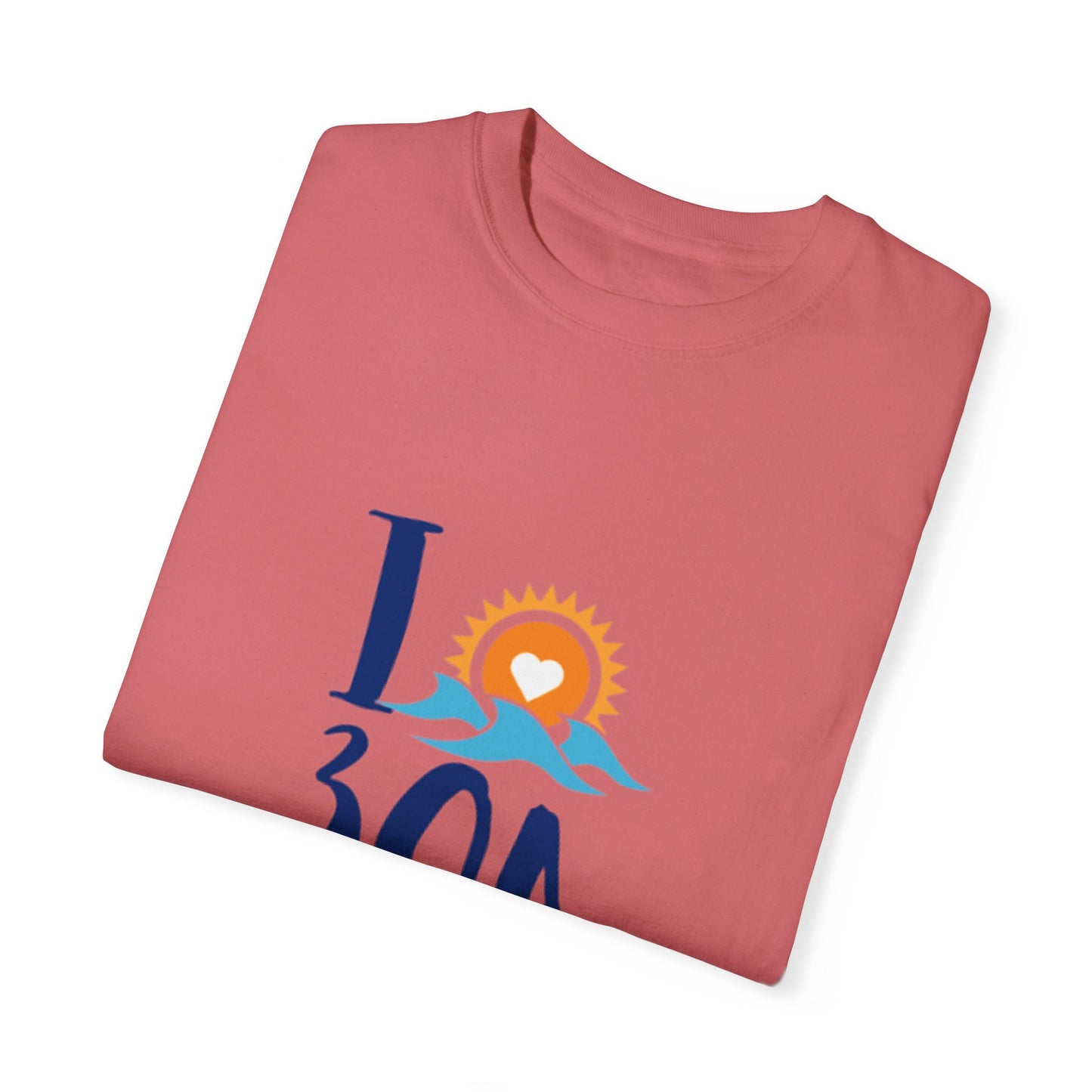 I Love 30A T-Shirt - Unisex Garment-Dyed T-shirt