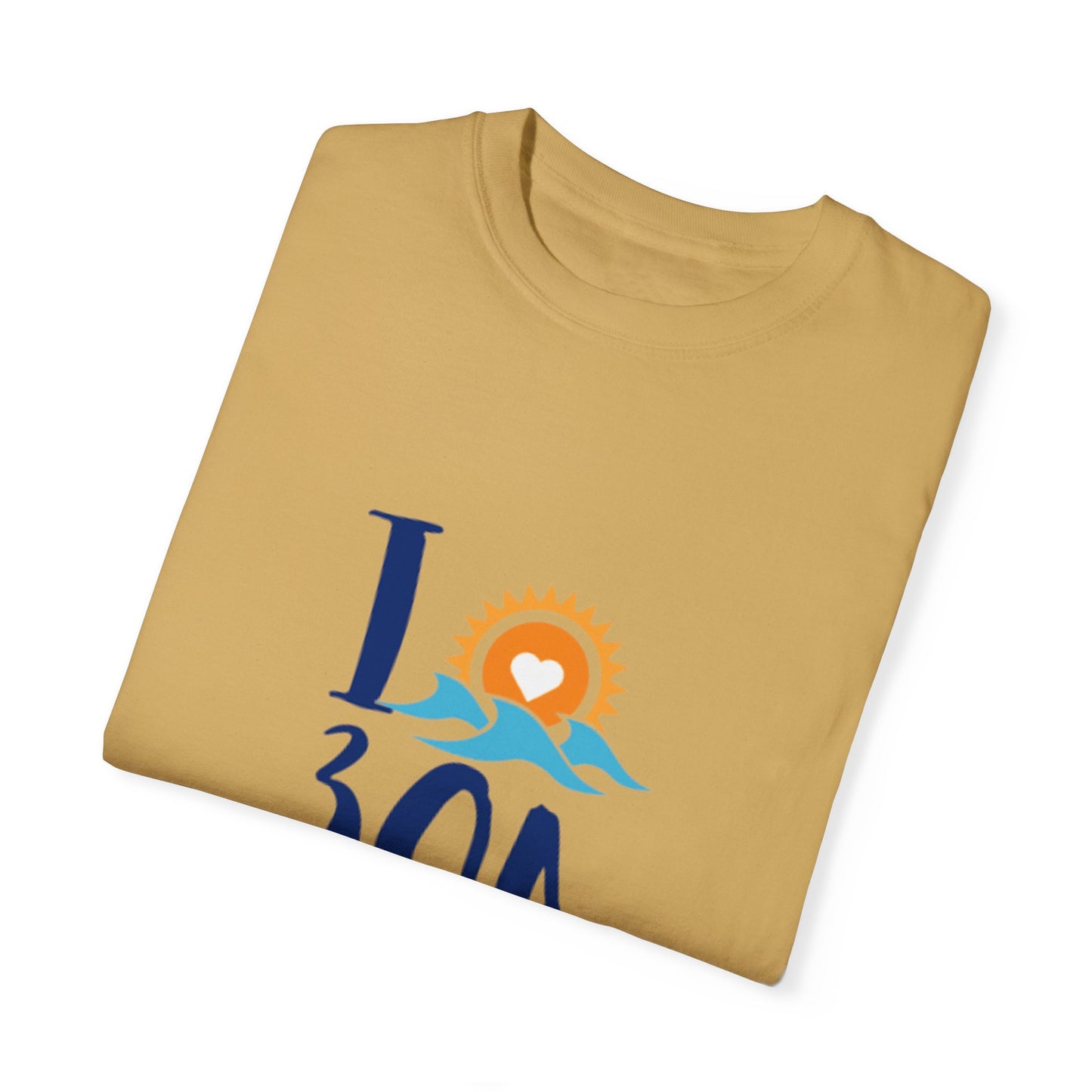 I Love 30A T-Shirt - Unisex Garment-Dyed T-shirt