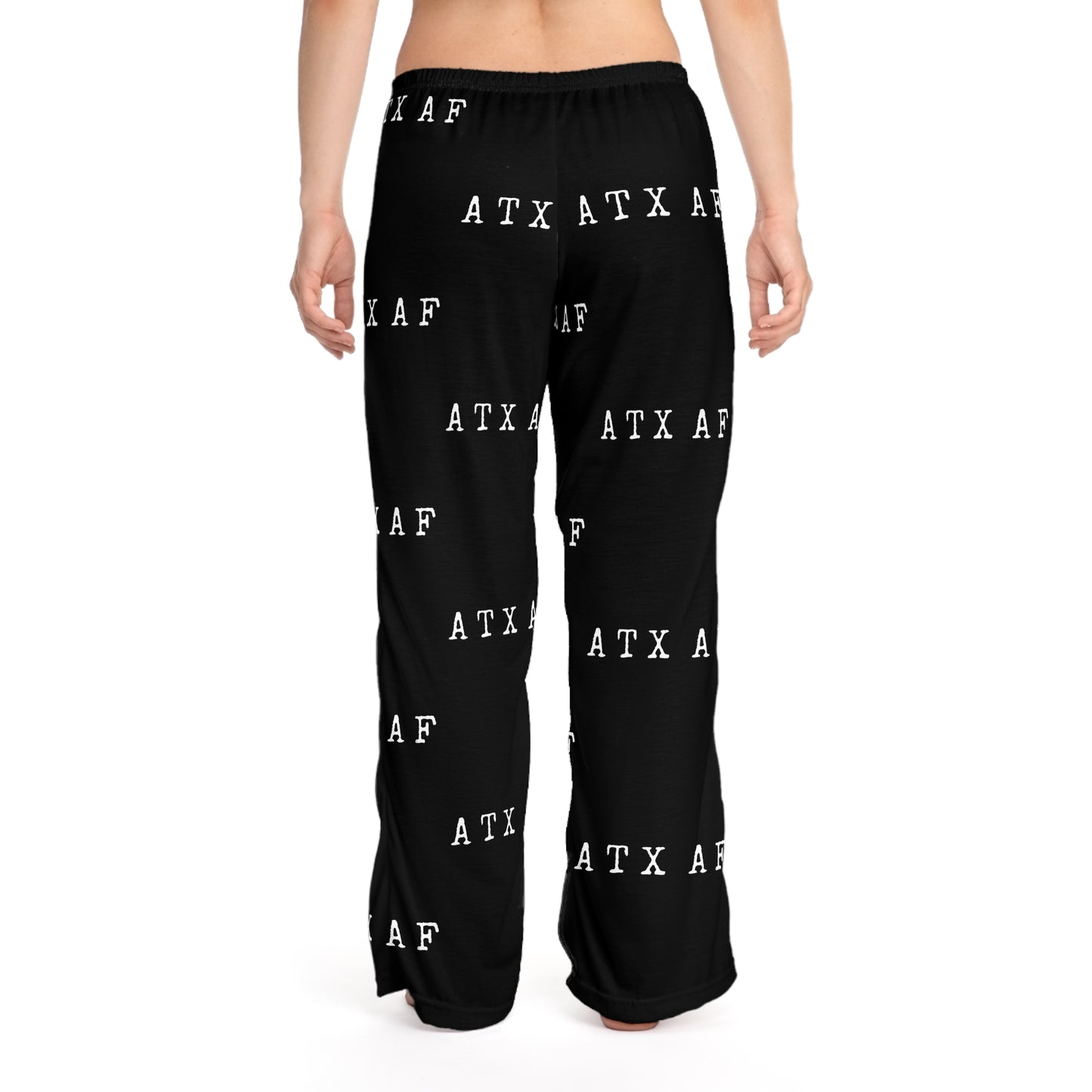 ATX AF - Black - Women's Pajama Pants (AOP)