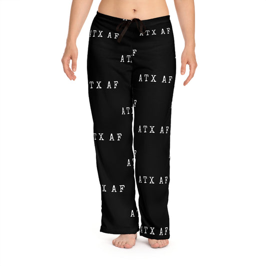 ATX AF - Black - Women's Pajama Pants (AOP)