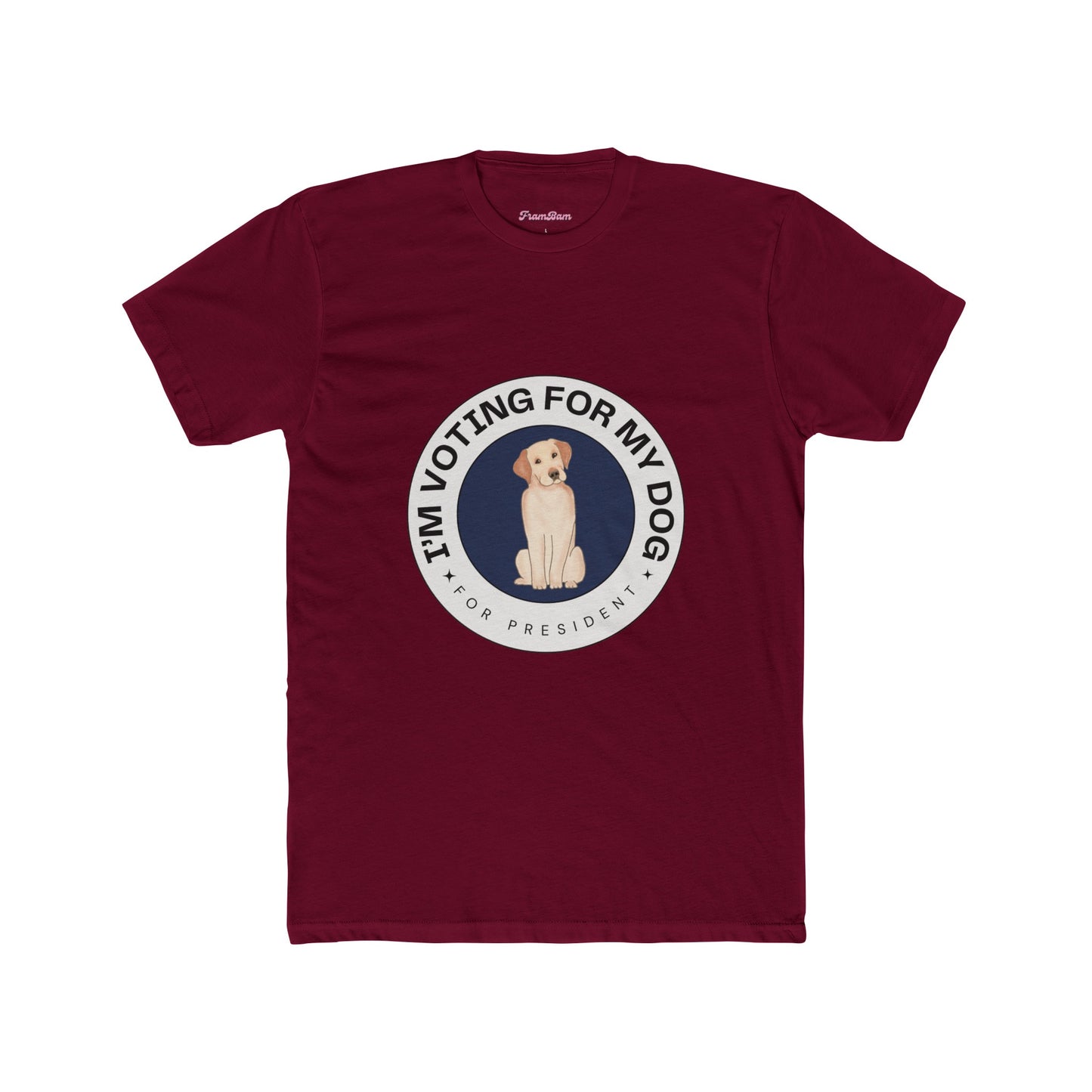 Voting For My Dog For President T-Shirt - 2024 Election Funny