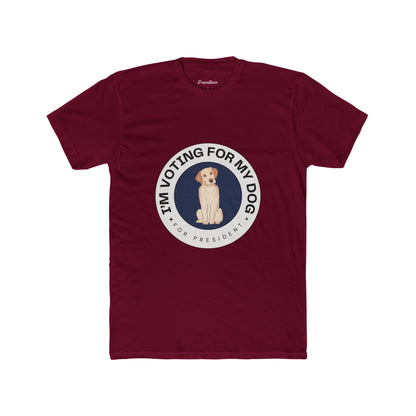 Voting For My Dog For President T-Shirt - 2024 Election Funny