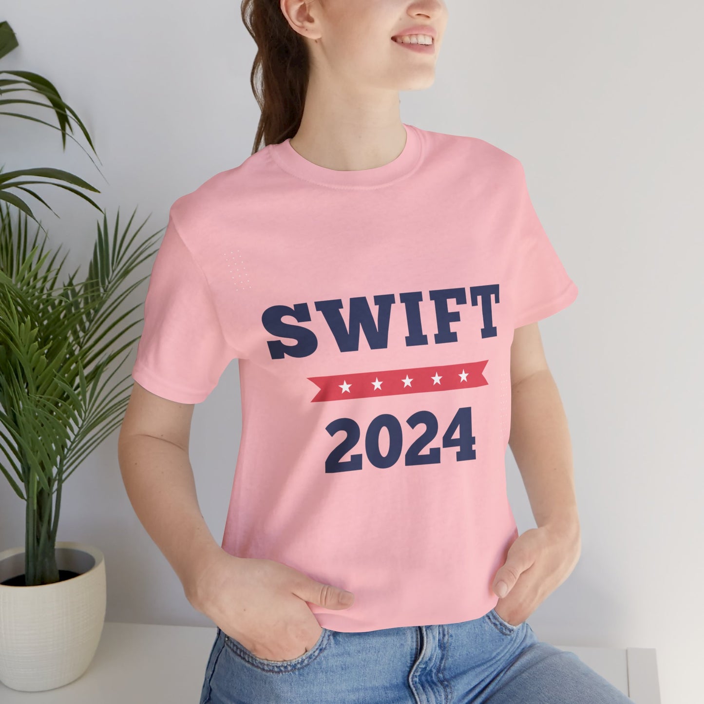 Austin Vibes™ Vote for Taylor Swift for President Unisex Jersey Short Sleeve Tee