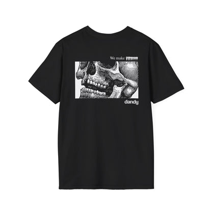 Dandy "We Make Teeth" Skull Graphic T-Shirt – 100% Cotton Green or Black