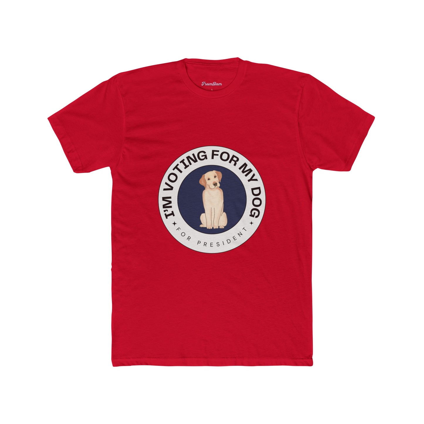 Voting For My Dog For President T-Shirt - 2024 Election Funny